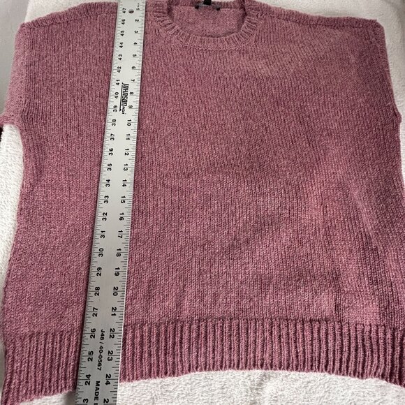 Eileen Fisher Womens Medium Mauve Wool Mohair Crew Neck Sweater Pullover USA - Picture 7 of 7